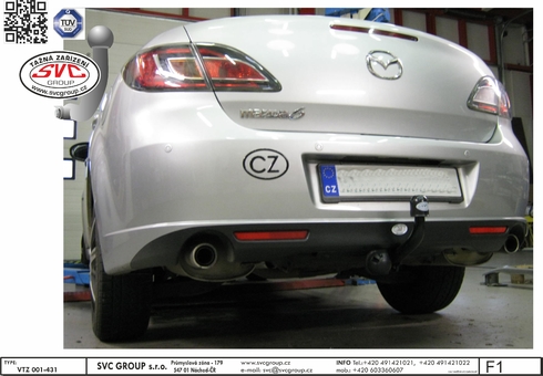 Tažné zařízení Mazda 6 SDN  2008 - 2013
Maximální zatížení 85 kg
Maximální svislé zatížení bottom kg
Katalogové číslo 001-431