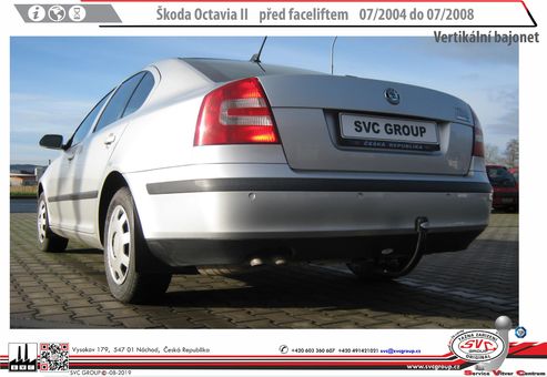 Tažné zařízení Škoda Octavia Sedan 2004-2008
Maximální zatížení 100 kg
Maximální svislé zatížení bottom kg
Katalogové číslo 003-138