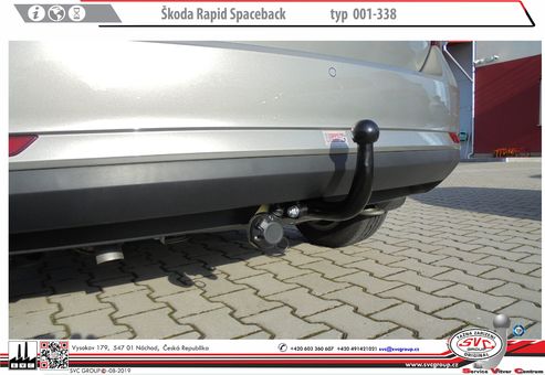 Tažné zařízení Škoda Rapid Spaceback 2013 -
Maximální zatížení 75 kg
Maximální svislé zatížení bottom kg
Katalogové číslo 001-338