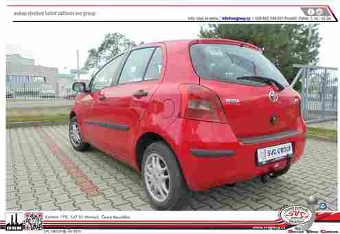 Tažné zařízení Yaris HB  P90
Maximální zatížení 50 kg
Maximální svislé zatížení bottom kg
Katalogové číslo 001-182