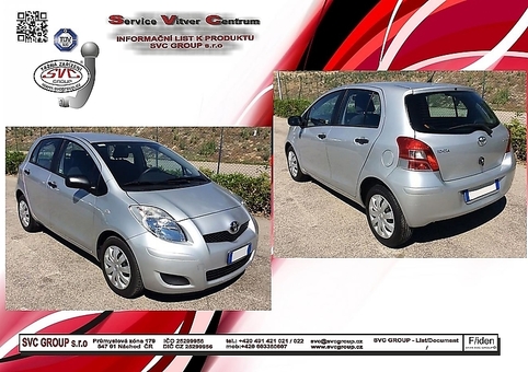 Tažné zařízení Yaris HB  P90
Maximální zatížení 50 kg
Maximální svislé zatížení bottom kg
Katalogové číslo 001-182