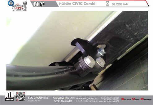Tažné zařízení Civic Kombi  FK
Maximální zatížení 75 kg
Maximální svislé zatížení bottom kg
Katalogové číslo 1.001-365
