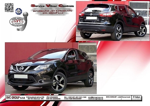 Tažné zařízení Nissan Qashqai +2  2018 +
Maximální zatížení 100 kg
Maximální svislé zatížení bottom kg
Katalogové číslo 002-257