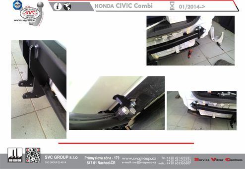 Tažné zařízení Civic Kombi  FK
Maximální zatížení 75 kg
Maximální svislé zatížení bottom kg
Katalogové číslo 1.002-365