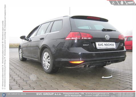 Tažné zařízení Volkswagen Golf Combi VII 2013-2000
Maximální zatížení 115 kg
Maximální svislé zatížení middle_bottom_prep kg
Katalogové číslo 002-350