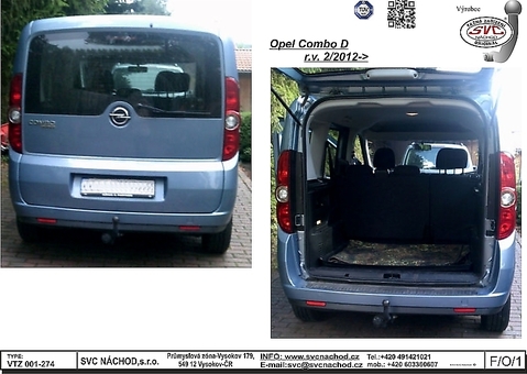 Tažné zařízení Opel Combo D - 2018
Maximální zatížení 65 kg
Maximální svislé zatížení bottom kg
Katalogové číslo 001-274