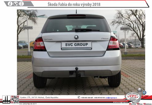 Tažné zařízení Škoda Fabia 2014-2018 nárazníkem
Maximální zatížení 65 kg
Maximální svislé zatížení middle_bottom_cap kg
Katalogové číslo 2.003-373