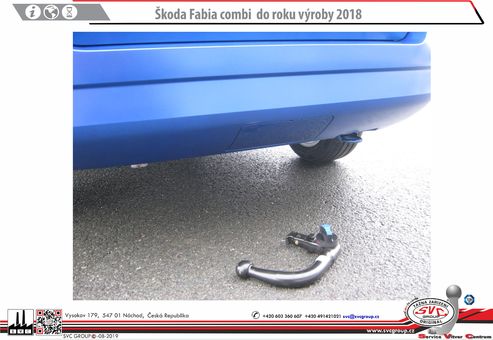 Tažné zařízení Škoda Fabia III Combi 2015-2018 nárazníkem
Maximální zatížení 65 kg
Maximální svislé zatížení middle_bottom_cap kg
Katalogové číslo 2.003-373
