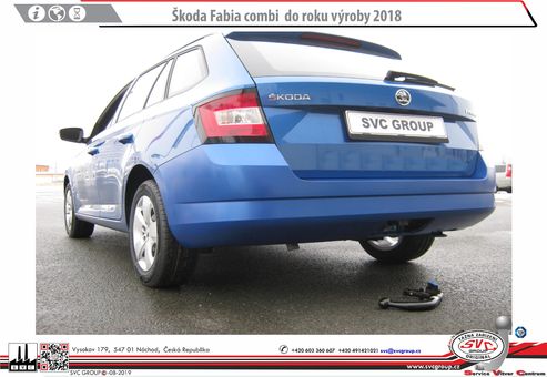 Tažné zařízení Škoda Fabia III Combi 2015-2018 nárazníkem
Maximální zatížení 65 kg
Maximální svislé zatížení middle_bottom_cap kg
Katalogové číslo 2.003-373