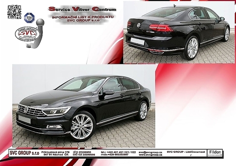 Tažné zařízení Passat Sedan / Atreon Včetně: 4-Motion B8
Maximální zatížení 120 kg
Maximální svislé zatížení bottom kg
Katalogové číslo 002-378