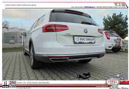 Tažné zařízení Passat Alltrack vč. 4-Motion B8
Maximální zatížení 120 kg
Maximální svislé zatížení bottom kg
Katalogové číslo 003-378