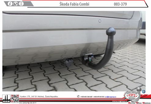 Tažné zařízení Škoda Fabia Combi  2015-2018
Maximální zatížení 85 kg
Maximální svislé zatížení bottom kg
Katalogové číslo 003-379