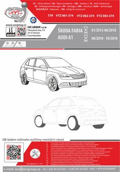 Tažné zařízení Škoda Fabia III 2014-2018
Maximální zatížení 85 kg
Maximální svislé zatížení bottom kg
Katalogové číslo 001-374
