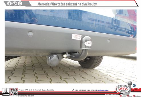 Tažné zařízení Mercedes Vito 2003 +
Maximální zatížení 150 kg
Maximální svislé zatížení bottom kg
Katalogové číslo 001-385