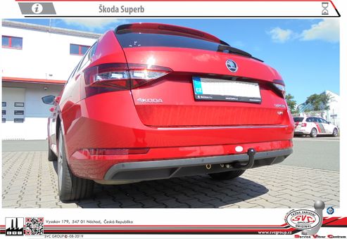 Tažné zařízení Škoda Superb Combi
Maximální zatížení 120 kg
Maximální svislé zatížení bottom kg
Katalogové číslo 001-378