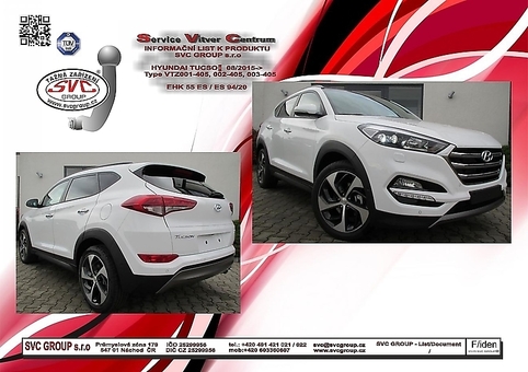 Tažné zařízení Hyundai Tucson     2015 - 2018
Maximální zatížení 110 kg
Maximální svislé zatížení bottom kg
Katalogové číslo 003-405