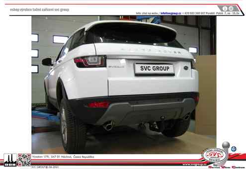Tažné zařízení Land Rover Evoque
Maximální zatížení 130 kg
Maximální svislé zatížení bottom kg
Katalogové číslo 003-404