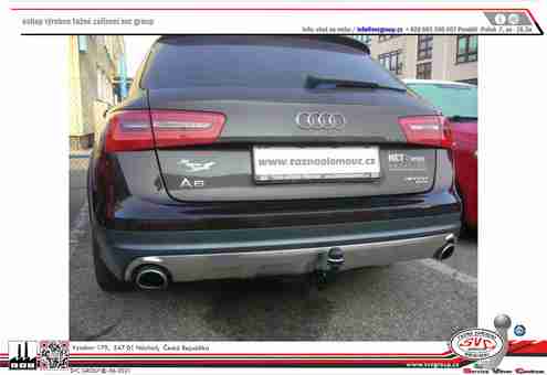 Tažné zařízení Audi A6 Allroad  2012 -
Maximální zatížení 150 kg
Maximální svislé zatížení bottom kg
Katalogové číslo 001-362