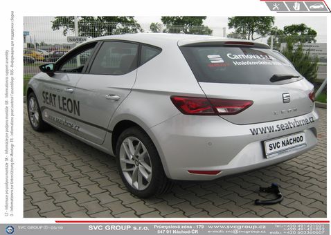 Tažné zařízení Seat Leon ST 20013 - 2016 X-PERIENCE
Maximální zatížení 85 kg
Maximální svislé zatížení bottom kg
Katalogové číslo 1.003-348