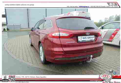 Tažné zařízení Ford Mondeo sedan 2014 -
Maximální zatížení 120 kg
Maximální svislé zatížení bottom kg
Katalogové číslo 002-412