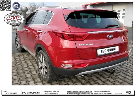 Tažné zařízení Kia Sportage 2016 - 2018
Maximální zatížení 110 kg
Maximální svislé zatížení bottom kg
Katalogové číslo 001-405