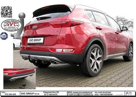 Tažné zařízení Kia Sportage  2016 - 2018
Maximální zatížení 110 kg
Maximální svislé zatížení bottom kg
Katalogové číslo 003-405