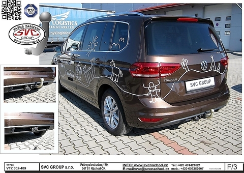 Tažné zařízení VW Touran 2015 +
Maximální zatížení 120 kg
Maximální svislé zatížení bottom kg
Katalogové číslo 002-409