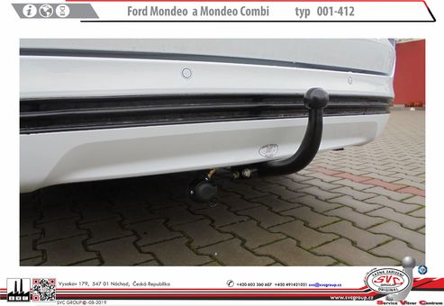 Tažné zařízení Ford Mondeo Combi
Maximální zatížení 100 kg
Maximální svislé zatížení bottom kg
Katalogové číslo 001-412