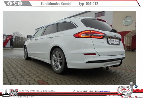 Tažné zařízení Ford Mondeo Combi
Maximální zatížení 100 kg
Maximální svislé zatížení bottom kg
Katalogové číslo 001-412