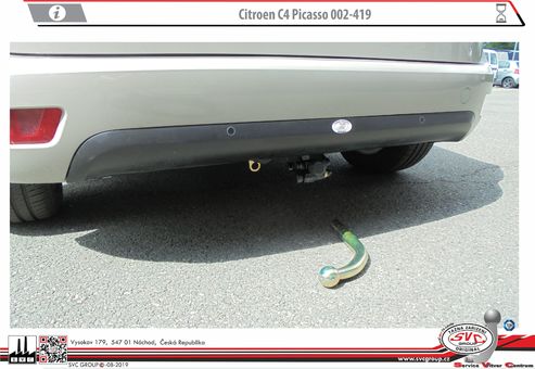 Tažné zařízení Citroen C4 Picasso
Maximální zatížení 100 kg
Maximální svislé zatížení bottom kg
Katalogové číslo 002-419