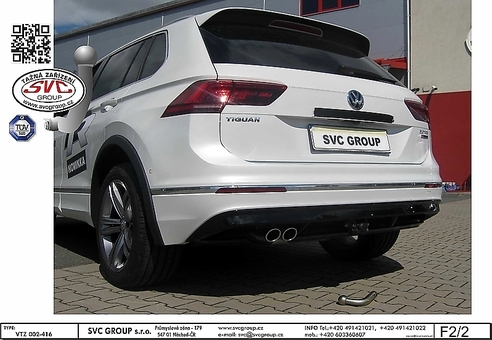 Tažné zařízení VW Tiguan 2016 -
Maximální zatížení 145 kg
Maximální svislé zatížení middle_bottom_prep kg
Katalogové číslo 002-416