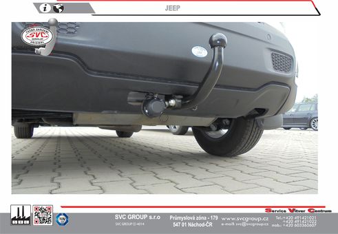Tažné zařízení Jeep Renegade
Maximální zatížení 100 kg
Maximální svislé zatížení bottom kg
Katalogové číslo 001-423
