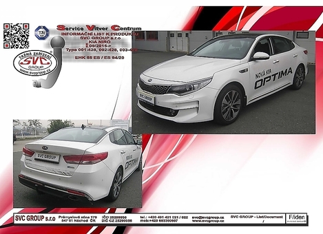 Tažné zařízení KIA Optima
Maximální zatížení 100 kg
Maximální svislé zatížení bottom kg
Katalogové číslo 002-428