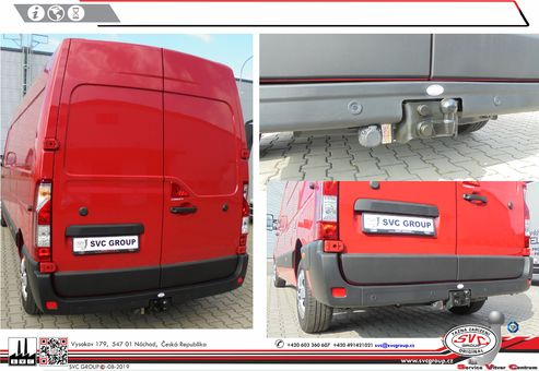 Tažné zařízení Nissan Interstar 2011 + 2014+
Maximální zatížení 120 kg
Maximální svislé zatížení bottom kg
Katalogové číslo 1.004-273