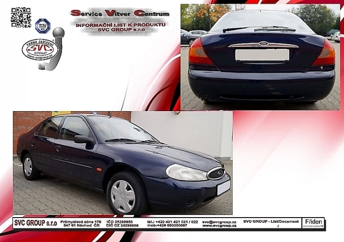 Tažné zařízení Mondeo Sedan Včetně: Hatchback a Sedan 4/5-Dvéřové provedení vozu BAP/BFP
Maximální zatížení 75 kg
Maximální svislé zatížení bottom kg
Katalogové číslo 001-156