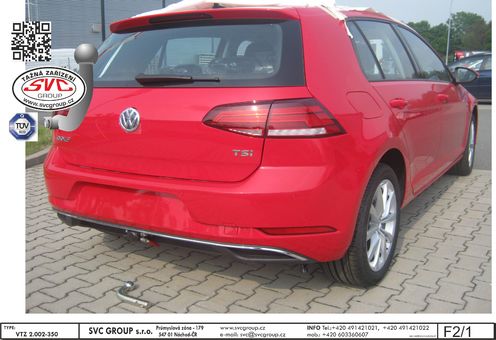Tažné zařízení VW Golf VII 2017- 2019
Maximální zatížení 115 kg
Maximální svislé zatížení bottom kg
Katalogové číslo 3.002-350