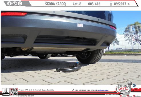 Tažné zařízení Škoda Karoq
Maximální zatížení 145 kg
Maximální svislé zatížení bottom kg
Katalogové číslo 003-416