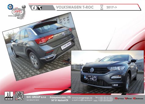 Tažné zařízení VW T-ROC 2017
Maximální zatížení 95 kg
Maximální svislé zatížení bottom kg
Katalogové číslo 001-462