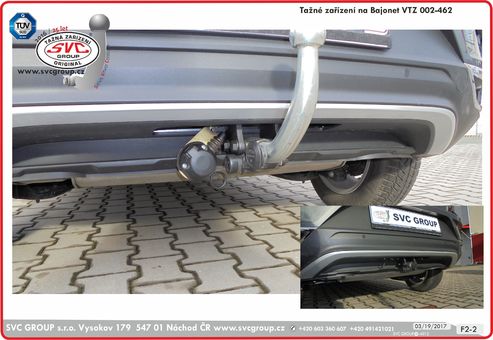 Tažné zařízení VW T-ROC
Maximální zatížení 95 kg
Maximální svislé zatížení bottom kg
Katalogové číslo 002-462
