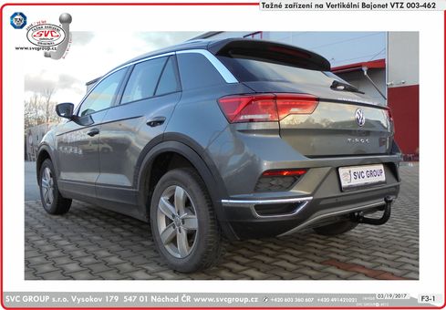 Tažné zařízení VW T-ROC
Maximální zatížení 95 kg
Maximální svislé zatížení bottom kg
Katalogové číslo 003-462
