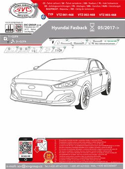 Tažné zařízení Hyundai i30 Fastback
Maximální zatížení 90 kg
Maximální svislé zatížení bottom kg
Katalogové číslo 002-468