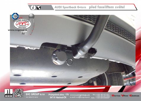 Tažné zařízení AUDI A3 Sportback
Maximální zatížení 75 kg
Maximální svislé zatížení bottom kg
Katalogové číslo 3.003-348