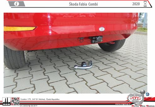 Tažné zařízení Škoda Fabia Kombi 2018-
Maximální zatížení 85 kg
Maximální svislé zatížení middle_bottom_prep kg
Katalogové číslo 002-373