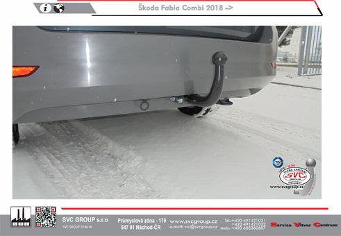 Tažné zařízení Škoda Fabie Combi 2018 -
Maximální zatížení 85 kg
Maximální svislé zatížení middle_bottom_prep kg
Katalogové číslo 1.001-373