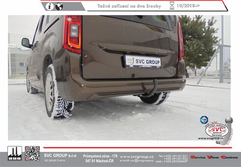 Tažné zařízení Opel Cargo XL 4750mm)
Maximální zatížení 95 kg
Maximální svislé zatížení bottom kg
Katalogové číslo 101-229