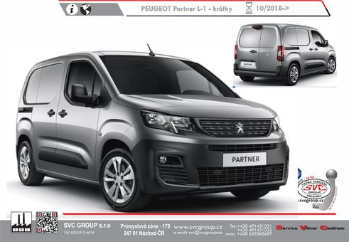 Tažné zařízení Peugeot Partner L1 + REFTER MPV
Maximální zatížení 65 kg
Maximální svislé zatížení bottom kg
Katalogové číslo 049-773