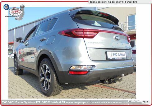 Tažné zařízení KIA Sportage   2018->
Maximální zatížení 110 kg
Maximální svislé zatížení bottom kg
Katalogové číslo 002-470