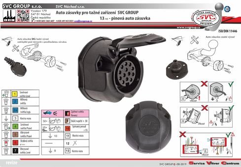 Auto zásuvka 13 pólů 
www.svcgroup.cz