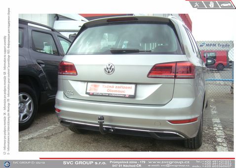 Tažné zařízení VW Golf VII Spotrsvan  2018-
Maximální zatížení 115 kg
Maximální svislé zatížení middle_bottom_prep kg
Katalogové číslo 2.001-350