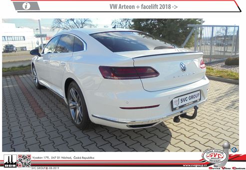 Tažné zařízení VW Arteon 2017-
Maximální zatížení 120 kg
Maximální svislé zatížení middle_bottom_prep kg
Katalogové číslo 5.701-350